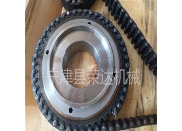 榮達機械無聲齒形鏈條CL08-34.5N節距12.7內導23片及配套定制鏈輪